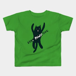 Stay Pawsitive Kids T-Shirt